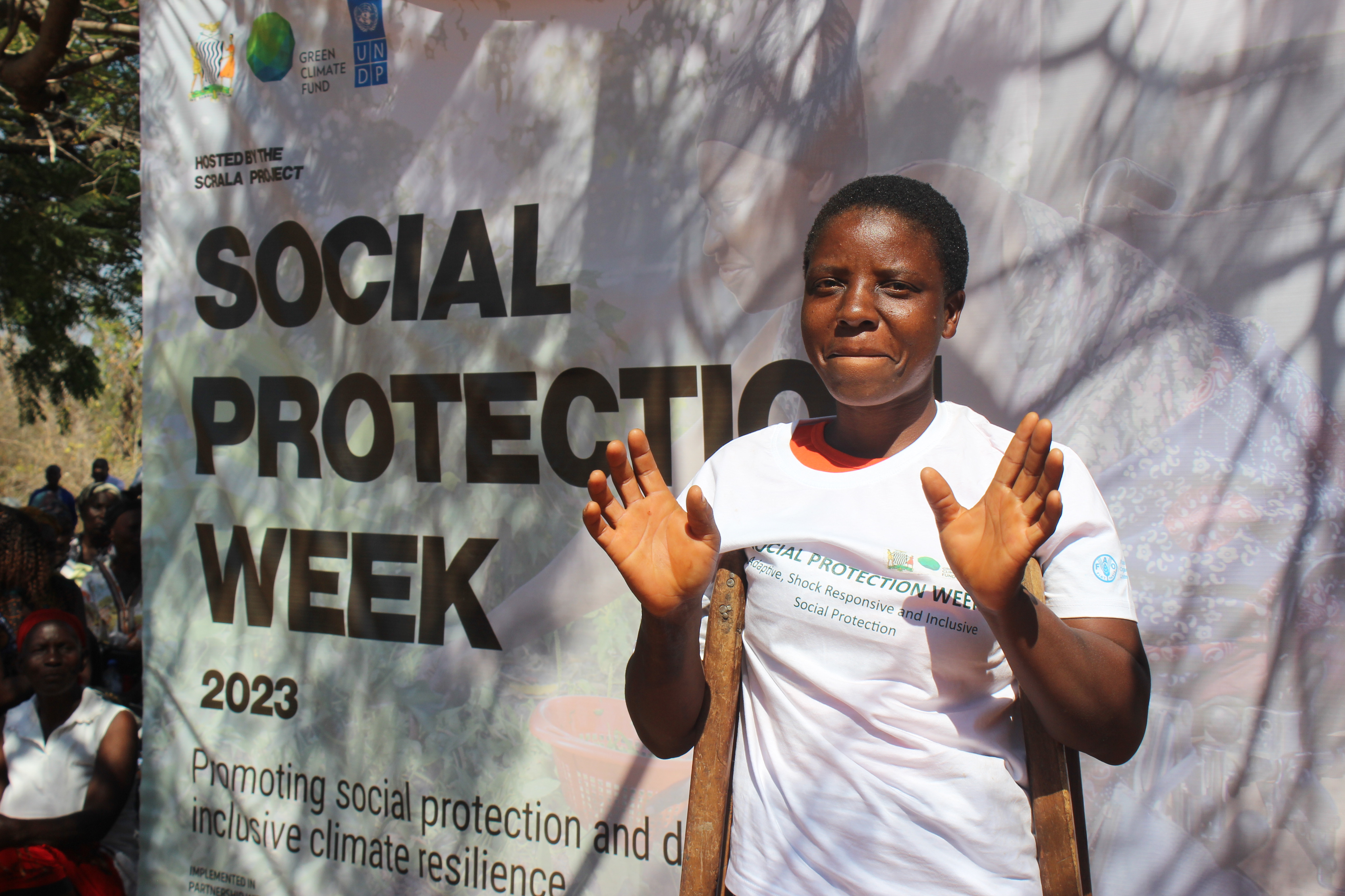 Elina Moonga, a small-scale farmer and SCRALA project beneficiary in Chirundu, Southern Province