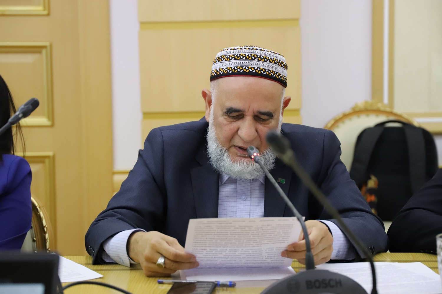 a person sitting at a desk